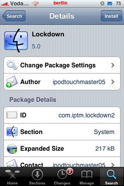 LockDown 5.0  Actualización - Bloqueo por contraseña de las aplicaciones del iPhone / iPod Touch